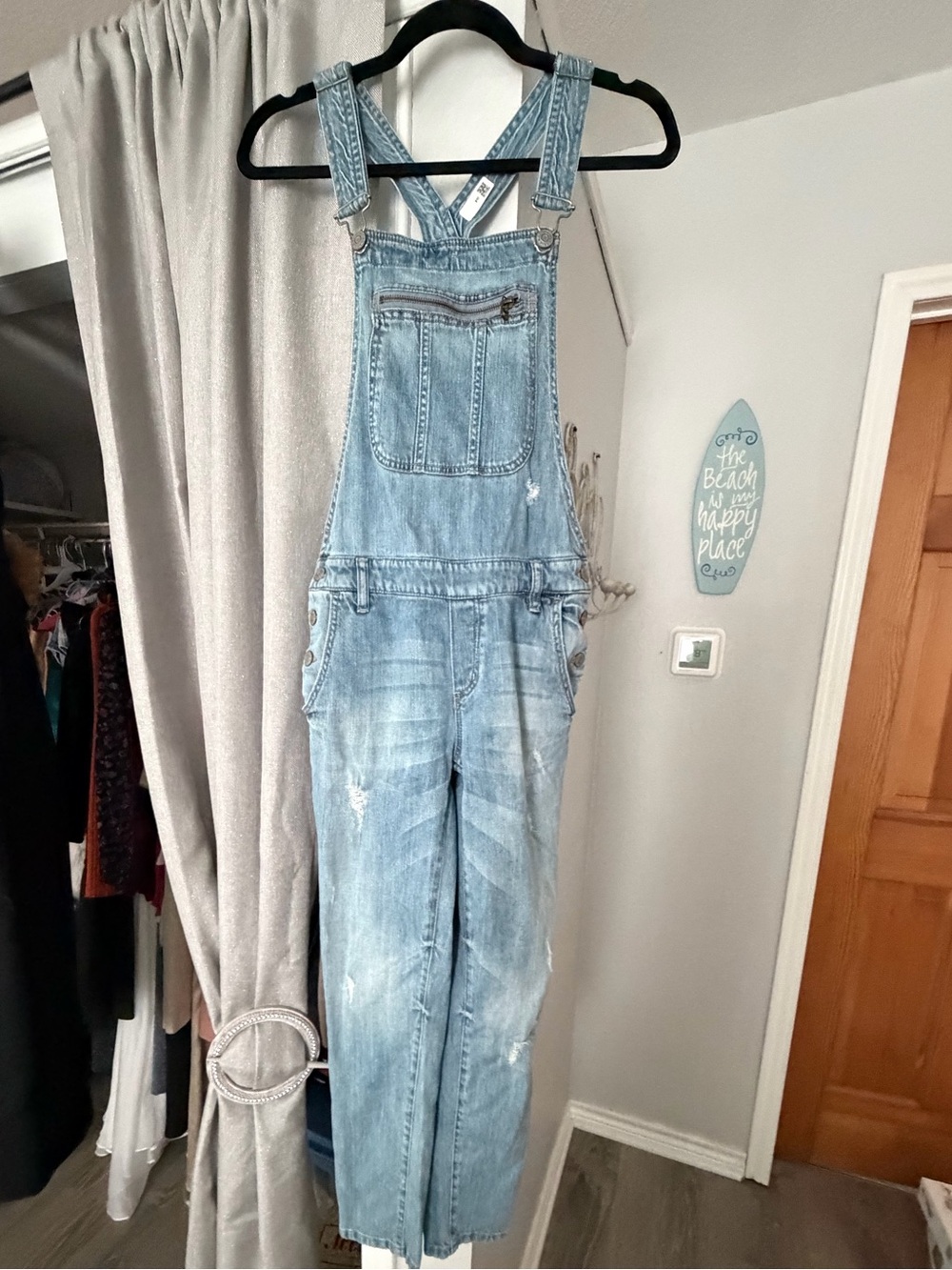 Garage Light Blue Denim Overalls